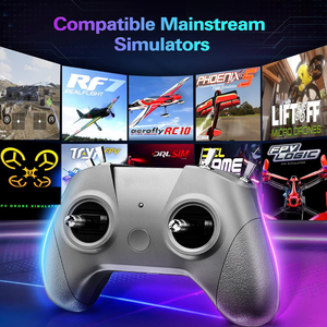 Contrôleur de simulateur de drone S8 Pro FPV pour pilotes débutants, formation, joystick métallique 8 canaux, prend en charge le vol virtuel/DRL - Product Image 3