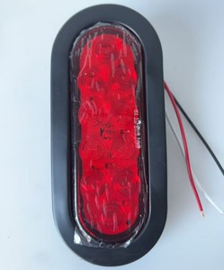 American <b>Truck</b> Double Sided Lamp Circular Oval Trailer Marker License Plate Side Tail Lights - Product Image 5