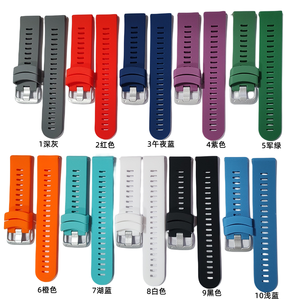 Correas de <span class=keywords><strong>reloj</strong></span> deportivo multicolor de 20mm, correa de <span class=keywords><strong>reloj</strong></span> inteligente de silicona para <span class=keywords><strong>Garmin</strong></span> <span class=keywords><strong>Forerunner</strong></span> <span class=keywords><strong>245</strong></span>, correa de <span class=keywords><strong>reloj</strong></span> - Product Image 6