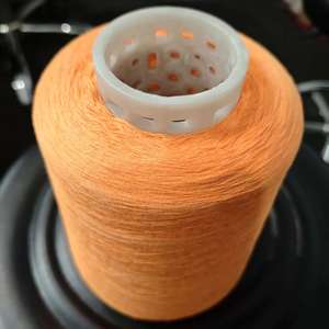Fil modacrylique mélangé <span class=keywords><strong>à</strong></span> du coton Ne40/2 utilisé pour le tricotage de gants et de vêtements de travail, couleur orange - Product Image 5