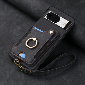 Funda para Tarjetas de Crédito con Anillo para Google <span class=keywords><strong>Pixel</strong></span> 8/9 <span class=keywords><strong>Pro</strong></span>, Funda Protectora con Cordón para iPhone 15 - Product Image 4