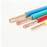 Câble en cuivre pur BV BVR YJV isolé en PVC, fil électrique IP65 pour la construction et la maison