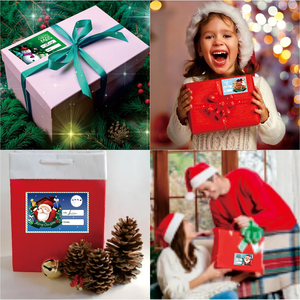 Étiquettes autocollantes pour cadeaux de Noël, motifs adhésifs, étiquettes de Noël, étiquettes nominatives, étiquettes de cadeaux de vacances - Product Image 3