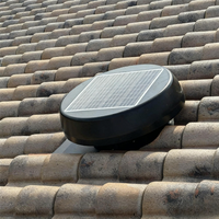 Kipas Ventilasi Atap Tenaga Surya 25W IP68 Tahan Air, Dapat Disesuaikan, Dilengkapi Remote Pintar, Pemasangan di Atap, Mendukung OEM ODM untuk Tangki Air & RV