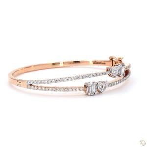 Pulsera de Diamantes Brillantes de Diseño para Mujer, Oro, Plata, Oro Rosa, Joyería Elegante y de Lujo, Ideal para Fiestas - Product Image 1