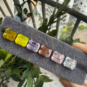 Nouvel arrivage de pierres précieuses de laboratoire colorées de haute qualité, taille mosaïque pixel, 9*11mm, forme octogonale, type <span class=keywords><strong>Lad</strong></span> Dimand Gems - Product Image 3