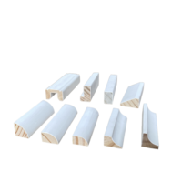 Moulures décoratives modernes pour la maison, moulures de base en bois de pin FJ apprêté pour hôtels et hôpitaux
