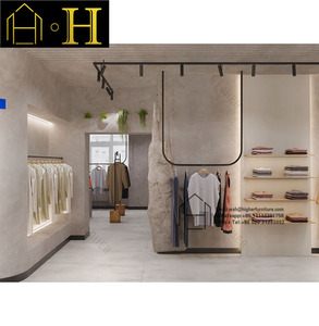 Tienda de ropa personalizada, muebles, tienda de ropa de Metal, estante de exhibición, estante <span class=keywords><strong>para</strong></span> decoración de tienda de ropa - Product Image 1