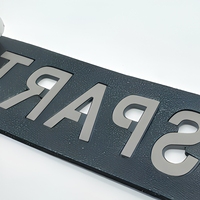 Logo 3D personnalisé autocollant de voiture ABS métal chromé auto-adhésif emblèmes de voiture insignes de logo