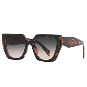 Deux cercles <span class=keywords><strong>2023</strong></span> lunettes de soleil carrées pour hommes Nouvelles lentilles de blocage de couleur à la mode Style de rue Instagram à la mode - Product Image 1