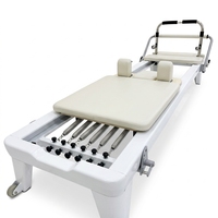 Machine de Pilates Reformer Moderne en Aluminium Silaikai PLT-119 Certifiée CE, Entraînement Corporel Portable et Durable, Garantie 3 Ans, Idéale pour la Maison