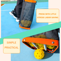 Nouveau Design Tennis Roller Ball Picker Pickleball Collector avec crochet pour l'utilisation de la Cour Portable Tennis Ball Picker Tool