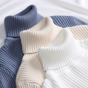 Pull col <span class=keywords><strong>roulé</strong></span> <span class=keywords><strong>femme</strong></span> automne-hiver coréen en nylon épais, haut ajusté noir tricoté, chemise de base élégante et tendance - Product Image 1