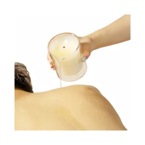 Bougie de massage à la cire de soja personnalisée huile sexy OEM/ODM bocaux de bougie en verre bougie de massage pour le corps