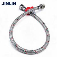 Tuyau flexible tressé en acier inoxydable 304 haute pression antidéflagrant pour raccord de robinet, salle de bain et cuisine