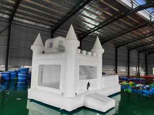 Châteaux gonflables commerciaux, au design classique blanc, sont un choix idéal pour les lieux de réception de <span class=keywords><strong>mariage</strong></span>. - Product Image 3