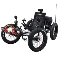 Quadricycle électrique tout-terrain TrikExplor F420E 48V 500W avec moteur central Bafang, pneus larges, 4 roues, pour la neige et le sable