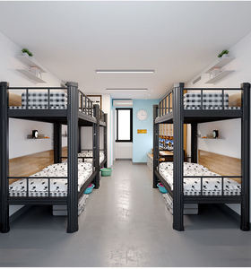 <span class=keywords><strong>Lit</strong></span> superposé en acier à double couche, cadre de <span class=keywords><strong>lit</strong></span> superposé en acier, <span class=keywords><strong>lit</strong></span> superposé en métal double sur grand, <span class=keywords><strong>lit</strong></span> superposé pour Qatar Letto - Product Image 6