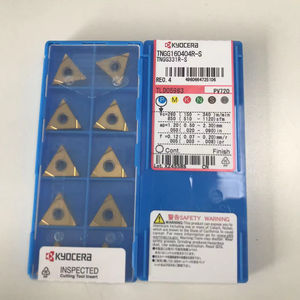Plaquettes en carbure de tungstène KYOCERAS TNGG160404R-S PV720 Triangle 100% CNC, revêtement PCD/CBN/CVD, personnalisable OEM - Product Image 5