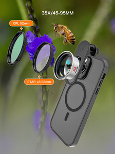 Lente macro profesional de teléfono móvil de nivel Maestro 35X HD lente externa para disparar Pestañas/insectos/accesorios/joyería - Product Image 4