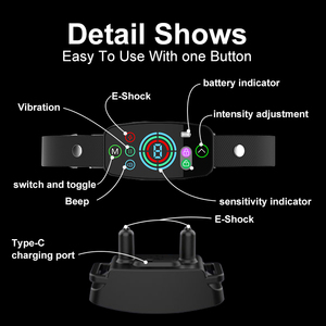Aerosol grande y pequeño dispositivo remoto Kiuluta para dejar de ladrar pequeño ultrasónico Anti-ladrido conecta collar inteligente de ladridos para perros - Product Image 6