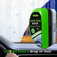 JSTREE Limpiador Antivaho 120ml, Agente Antivaho para Vidrios con Cepillo Aplicador, Desempañador Ergonómico para Parabrisas de Coche, Sin Niebla