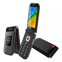 Téléphone à clapet TIQ MINI Q3 avec Google Play, double SIM, SOS à une touche, gros boutons, écran tactile, livraison gratuite, smartphone, prix de gros