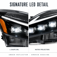 Ensemble de phares LED à haut lumen 12V modifiés pour Lexus IS250/IS300 2006-2012 avec 36W 4600 Lumens, ajustement universel