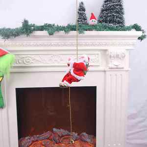 Cadeau de Noël : Poupée Père Noël Électrique Rampante Musicale avec Perles, Version Améliorée Anti-Déchirure - Product Image 5