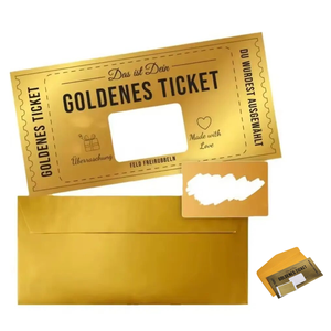 Carte de voeux surprise à gratter pour événement tombola Golden Ticket - Product Image 4