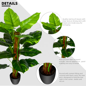 Arbre artificiel <span class=keywords><strong>Oh</strong></span> Arts, plante verte, plante artificielle, plantes et fleurs artificielles monstera - Product Image 3