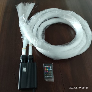 Kit de plafonnier pour <span class=keywords><strong>Rolls</strong></span> <span class=keywords><strong>Royce</strong></span> avec fibres optiques de 0,75 mm, double tête LED Meteor 2*16W RGBW, stroboscope scintillant, avec contrôle par application - Product Image 4