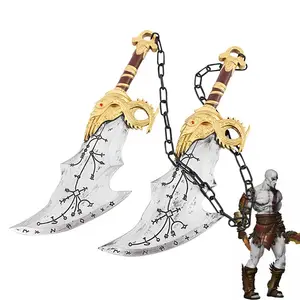 God Of War PU Toys Genshin Blades Of Chaos Athena 1:1 Leviathan Axe Demon Slayer Weapon Boys