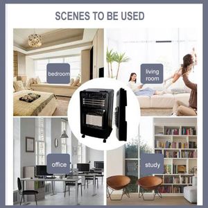 Calentadores de gas de placas de cerámica CE 4,2 KW 3 plegables para interiores de propano para sala de estar - Product Image 3