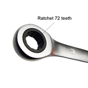 Clé à cliquet à double usage à 72 dents, à embout ouvert, avec tête fixe sablée pour une utilisation facile - Product Image 5