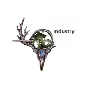 סיכת שיער לנשים בסגנון גותי רטרו, עם גולגולת, אבן ירח, קרני צבי, וינגי ויקינג, מעבר לגבולות, אביזרי שיער. - Product Image 5