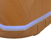 Diffuseur d'huiles essentielles ultrasonique USB 150 ml, humidificateur d'aromathérapie, lumière LED à effet bois pour la maison et le bureau