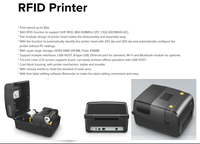 Printer RFID Chainway CP30 Mendukung Metode Pencetakan Thermal Langsung/Transfer Thermal Opsional 203dpi/300dpi Protokol ISO18000-6C