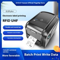D812R Plus RFID UHF Printer termal label perekat elektronik Anti logam fleksibel Printer kode batang dua dimensi