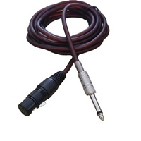 Câble audio XLR mâle-femelle 6,5 mm avec connecteur RCA 6,35 mm, conducteur nickelé, blindage tressé, pour mixeur, microphone, audio et vidéo