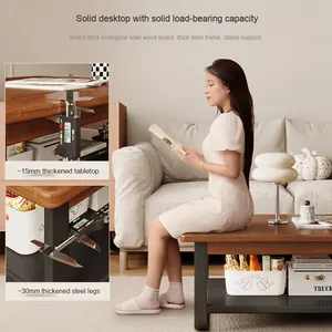 Hiện đại đơn giản cao cấp nhà sử dụng Bàn cà phê gỗ rắn cho căn hộ nhỏ dễ dàng đồ nội thất phòng khách - Product Image 4