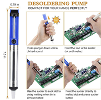 Fer à souder électrique Lanceforce 60W à température réglable 200-400°C, poignée crayon, kit de soudage 15 pièces, outil de réparation 908