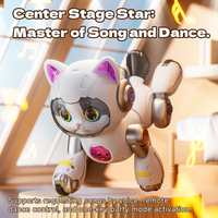 Juguete de Gato Robot con Control Remoto, Juguete Interactivo para Mascotas, Gato Robótico Inteligente con Música y Luz, Juguete Electrónico para Mascotas