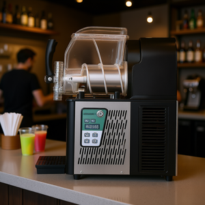 Machine à slush commerciale 4Lx2 à double réservoir en acier inoxydable, machine à boissons glacées électrique pour cafés, bars, fêtes à domicile - Product Image 2