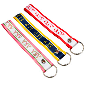 Llavero de Moda OEM Barato con Correa de Tela Reciclada Impresa para Bolsos - Product Image 1