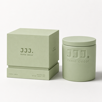 Bougie parfumée personnalisée en pot en céramique avec couvercle, mèche en bois, cire de soja, bougies aromatiques, décoration d'intérieur, cadeau pour mariage, anniversaire, vente en gros