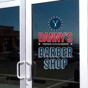 Custom UV Die Cut One Way Vision Window Glass Decal Perforated Sticker Poster in <b>Vinyl</b> for Shopfront Promotion - Product Image 1
