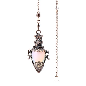 <span class=keywords><strong>Pendule</strong></span> en pierre de cristal de guérison spirituelle en améthyste et en quartz rose naturel, forme de <span class=keywords><strong>goutte</strong></span> <span class=keywords><strong>d</strong></span>'<span class=keywords><strong>eau</strong></span>, pour la radiesthésie et la divination - Product Image 4