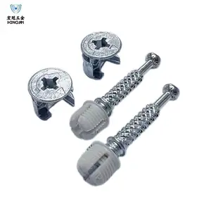 Quality Universal 3-in-1 Connector Furniture Screws Eccentric Nuts Fixed Fasteners Cabinet Wardrobe Cabinet Hardware Accessories