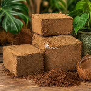 Bloc de cocopeat naturel 5 kg, haute teneur en EC, fabriqué à partir de fibres de coco, idéal pour le jardinage, l'agriculture et l'horticulture - Product Image 1